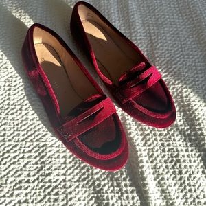 Red Velvet Madden Girl Penny Loafers